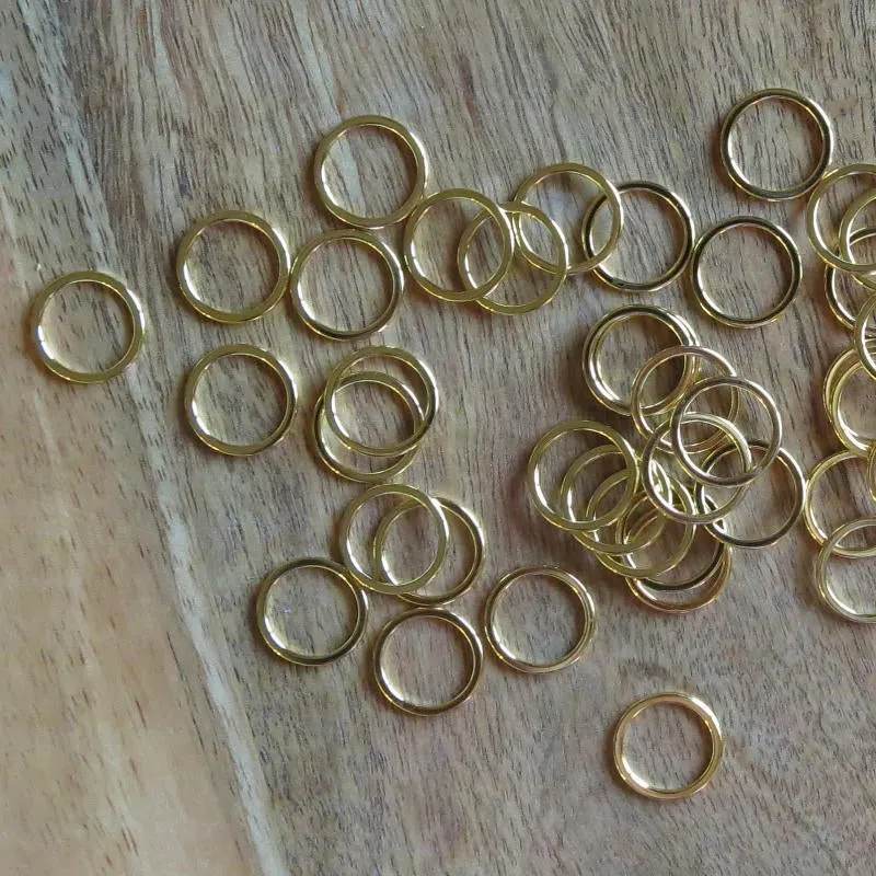 1/2 inch Gold Bra Rings