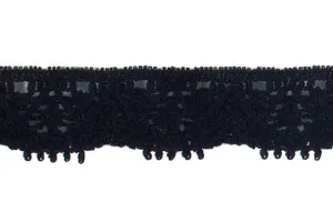 1/2" Black Stretch Lace