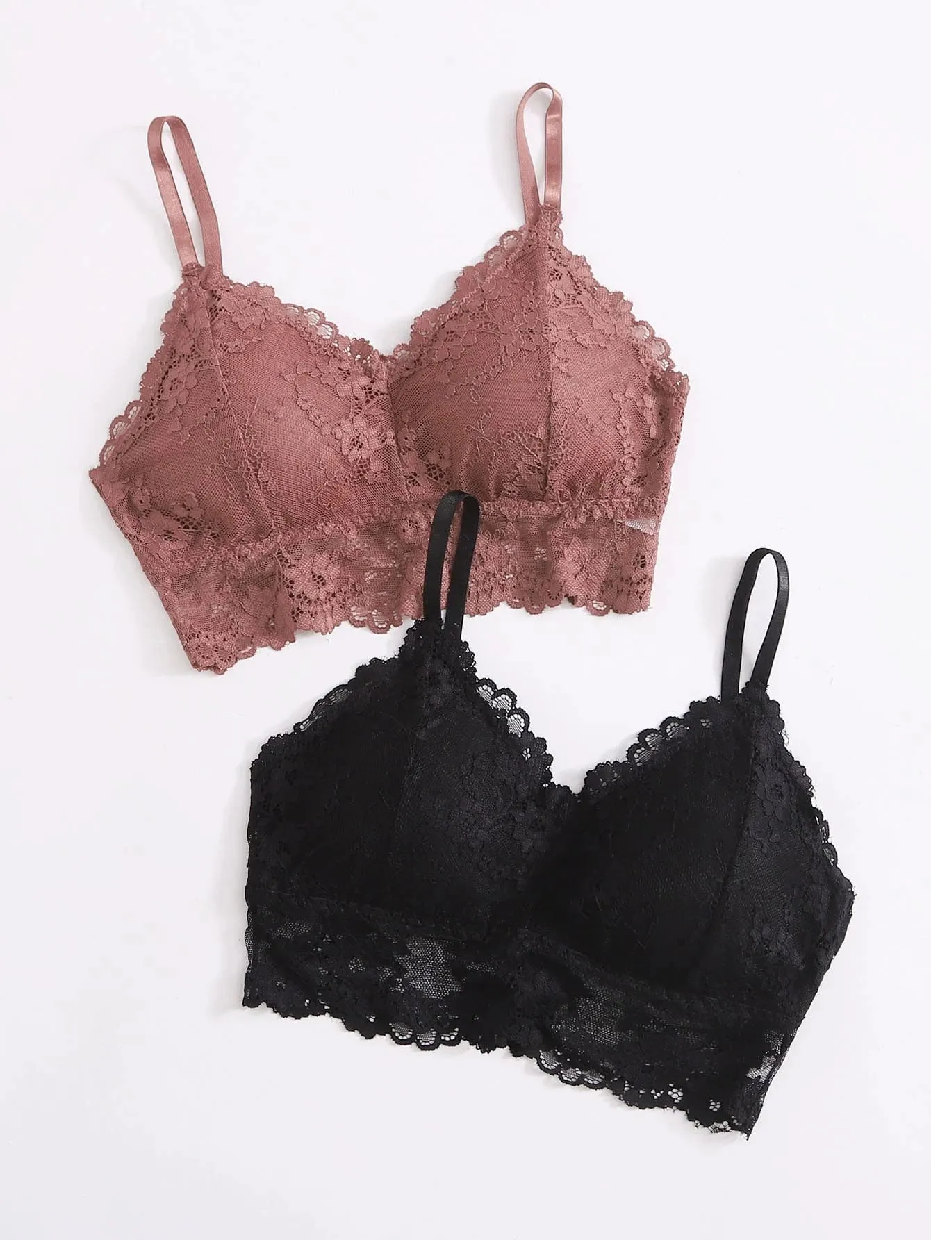 2pack Floral Lace Bra Set