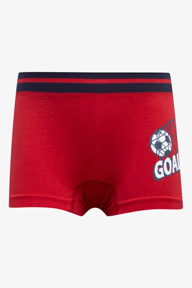 3 Pack Seamless Boxers Red