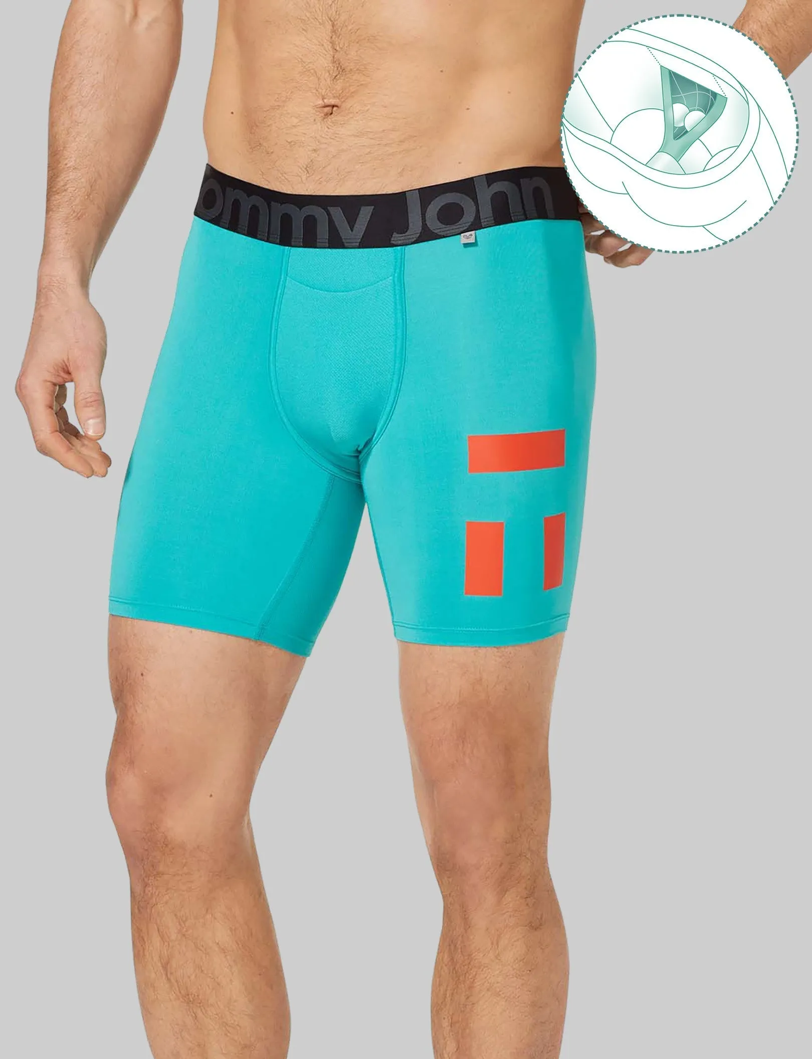 360 Sport Mid-Length Boxer Brief 6"