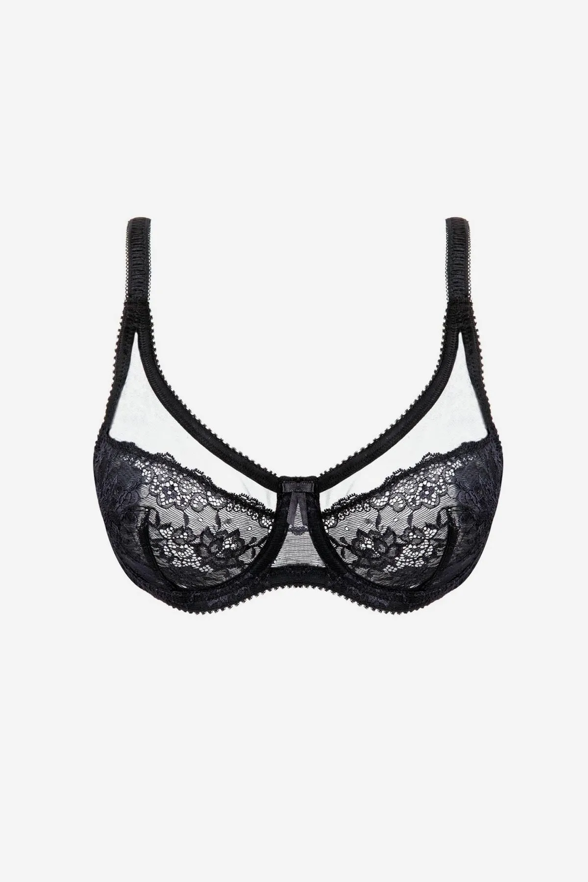 3647 Black Gathering Bra