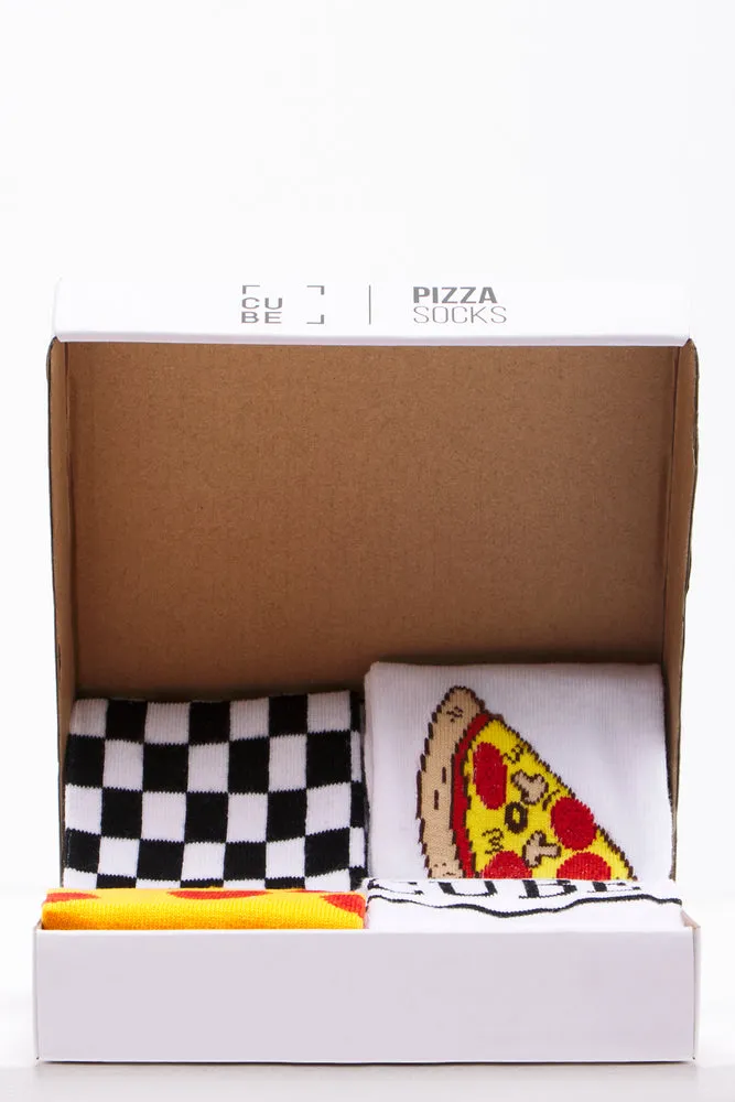 4 Pack Pizza Gifting Socks