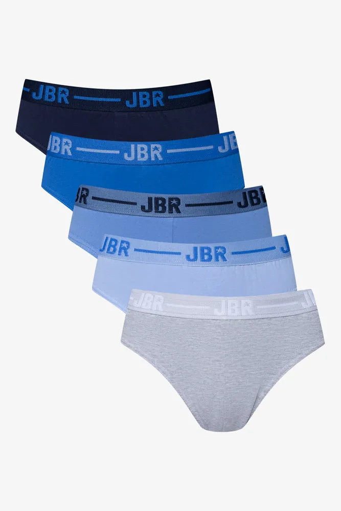 5 Pack Briefs Blue