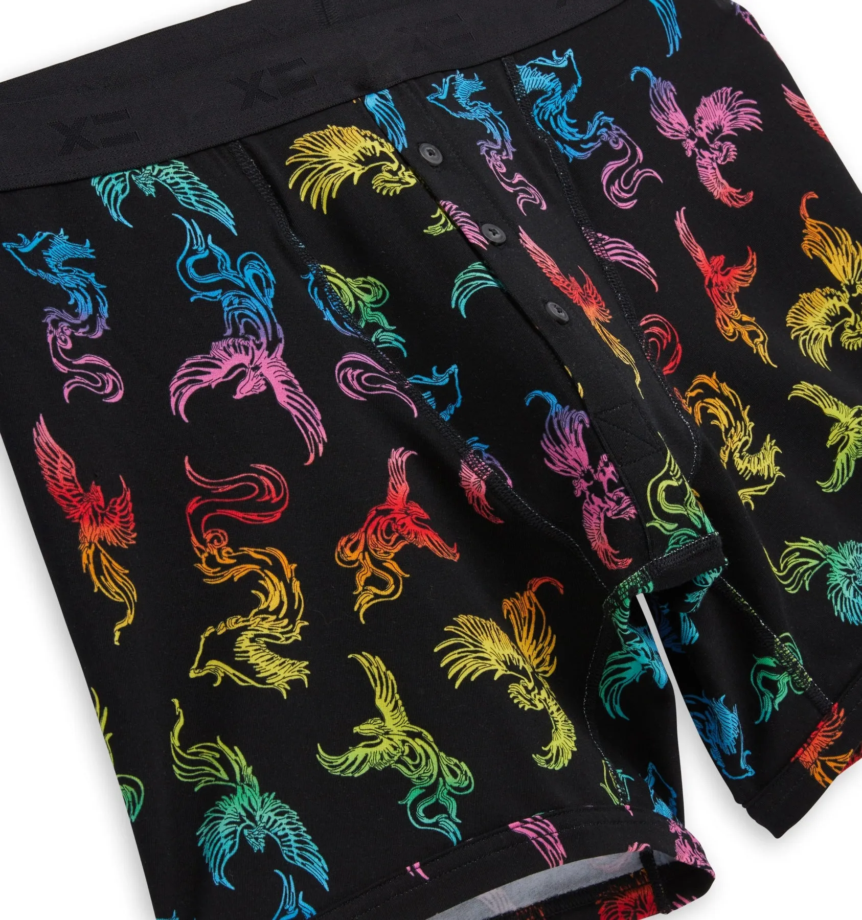 6" Fly Packing Boxer Briefs - Rainbow Phoenix