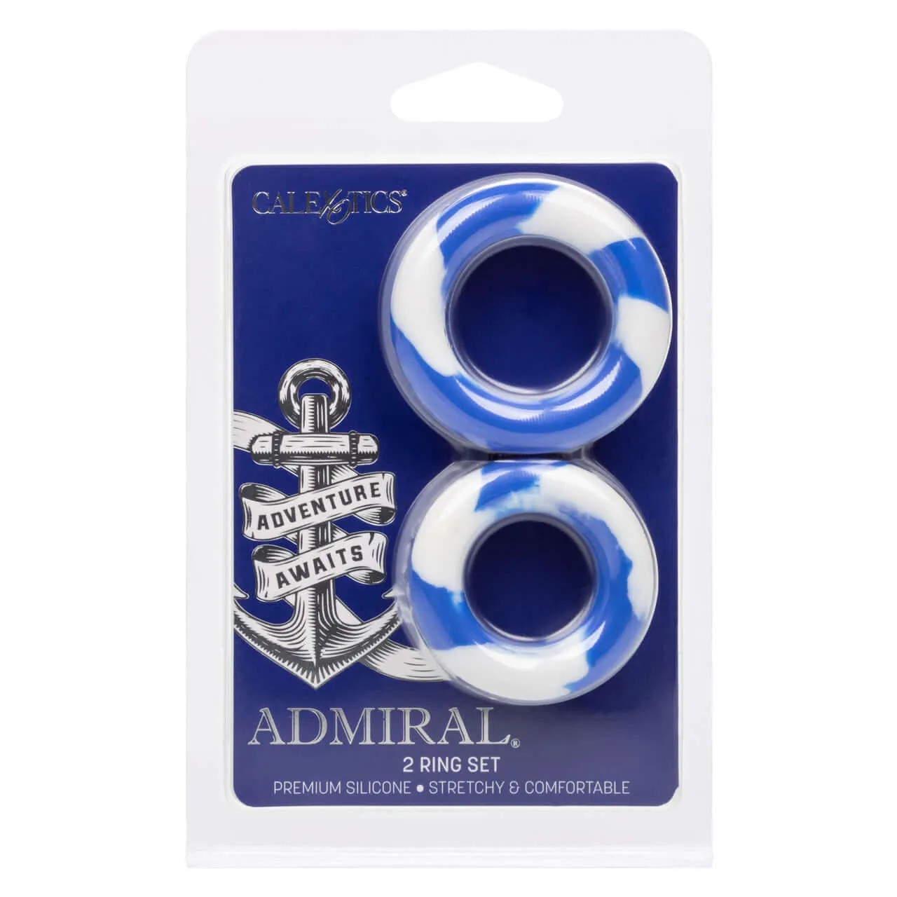 Admiral 2 Ring Set by California Exotic Novelties: Elevate Pleasure and Performance with Premium Silicone Enhancers