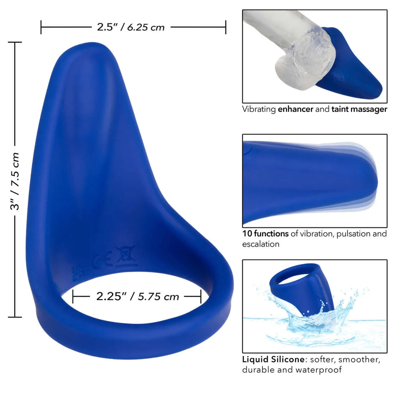 Admiral Liquid Silicone Vibrating Perineum Massager and Ring: Your Ultimate Companion for Pleasure and Comfort