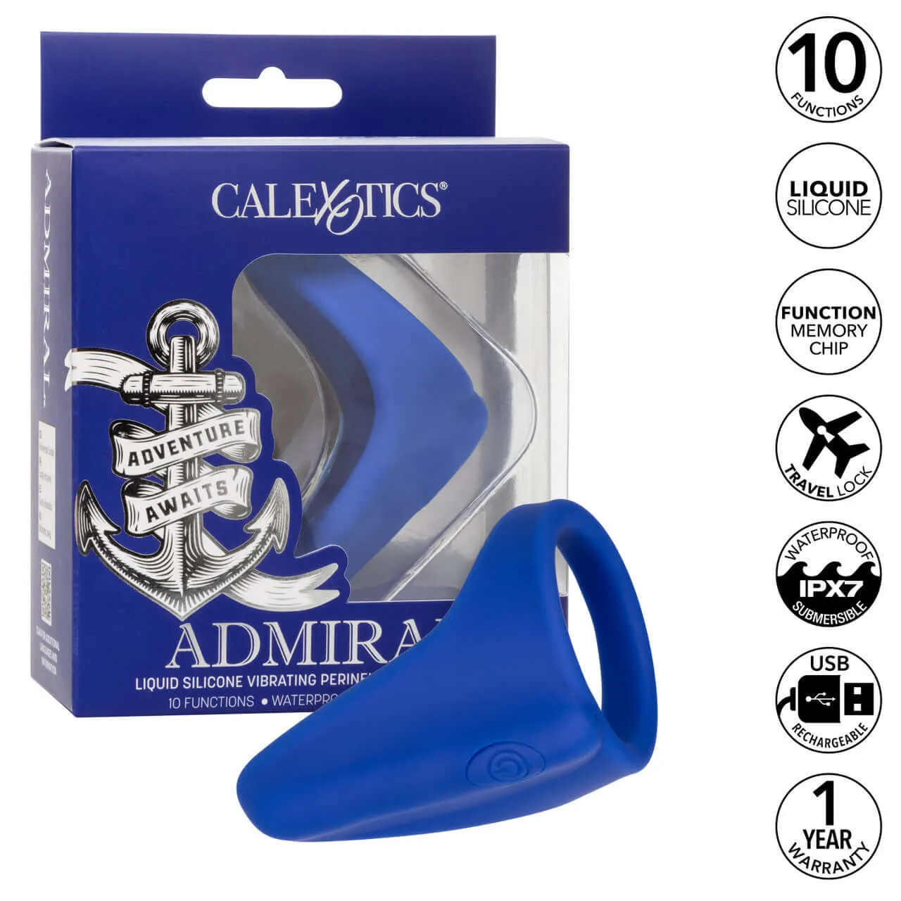 Admiral Liquid Silicone Vibrating Perineum Massager and Ring: Your Ultimate Companion for Pleasure and Comfort