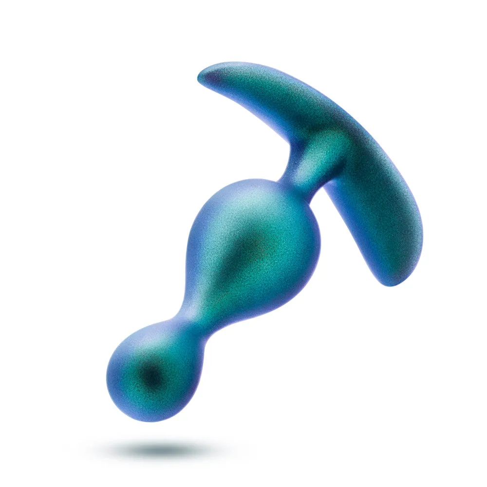 Anal Adventures Matrix By Blush® | The Photon Plug: 4.5 inch Smooth Tapered Butt Plug in Neptune Teal | With Stayput™ Technology & AnchorTech™ Base