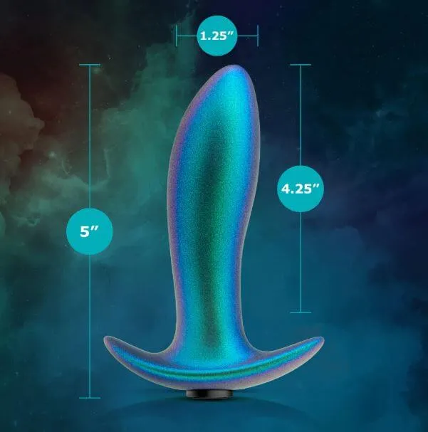 Anal Adventures Matrix Voyager Plug – Neptune Teal | 10 Vibration Modes, Silicone Butt Plug