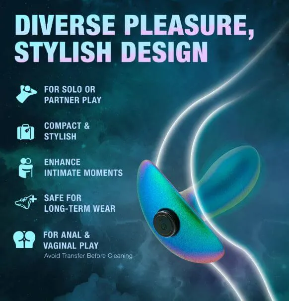 Anal Adventures Matrix Voyager Plug – Neptune Teal | 10 Vibration Modes, Silicone Butt Plug