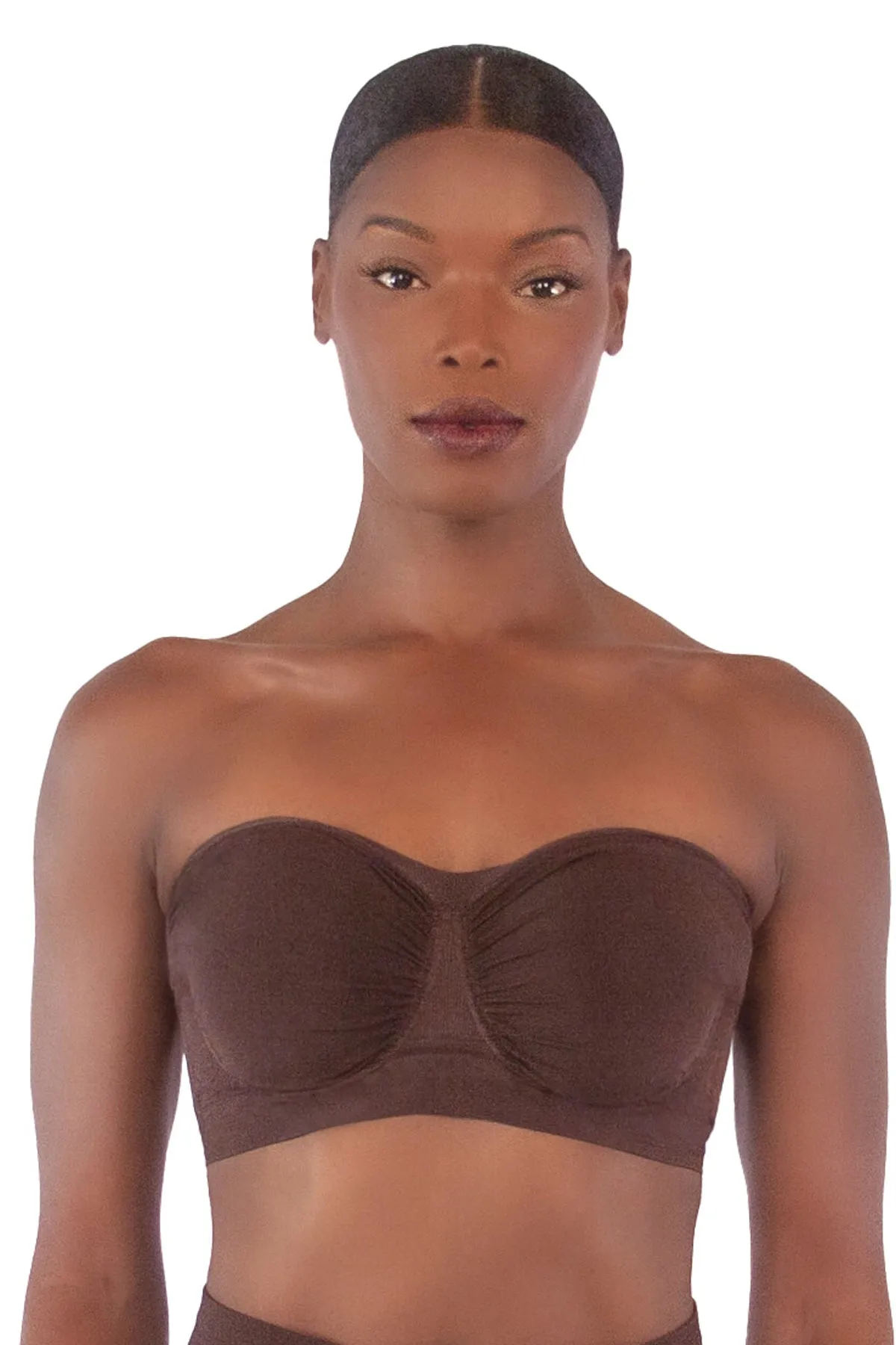 Antimicrobial Sweetheart Neckline Underwire Bandeau Bra