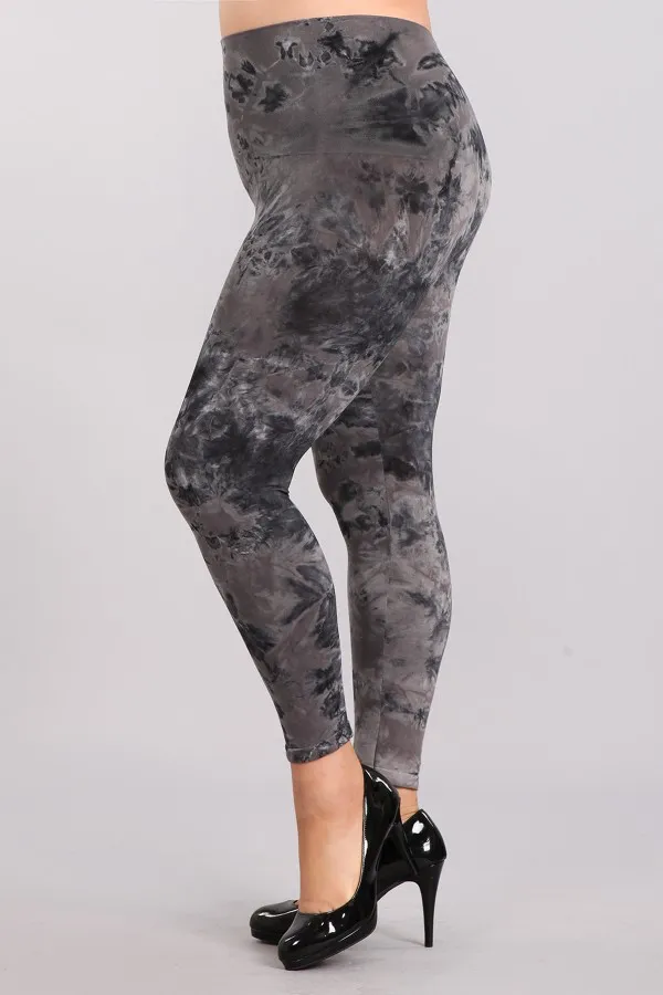 B2370XLA Plus Size Patterned Leggings