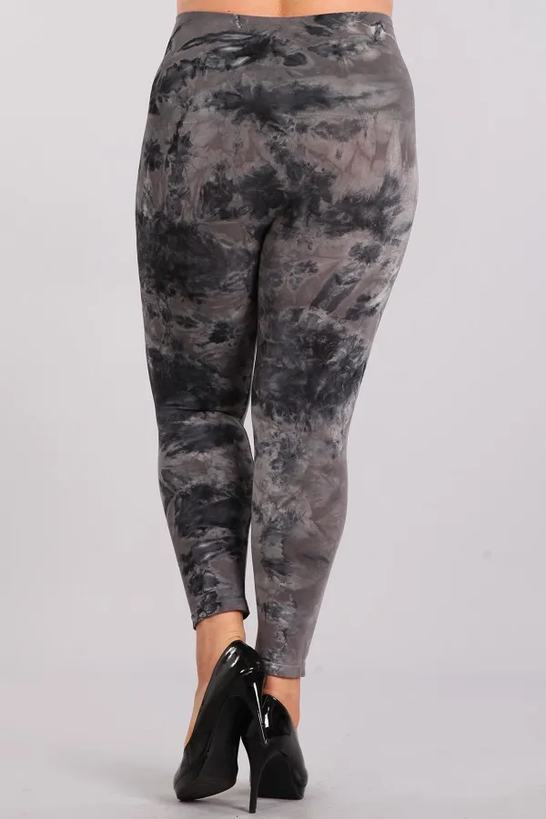 B2370XLA Plus Size Patterned Leggings