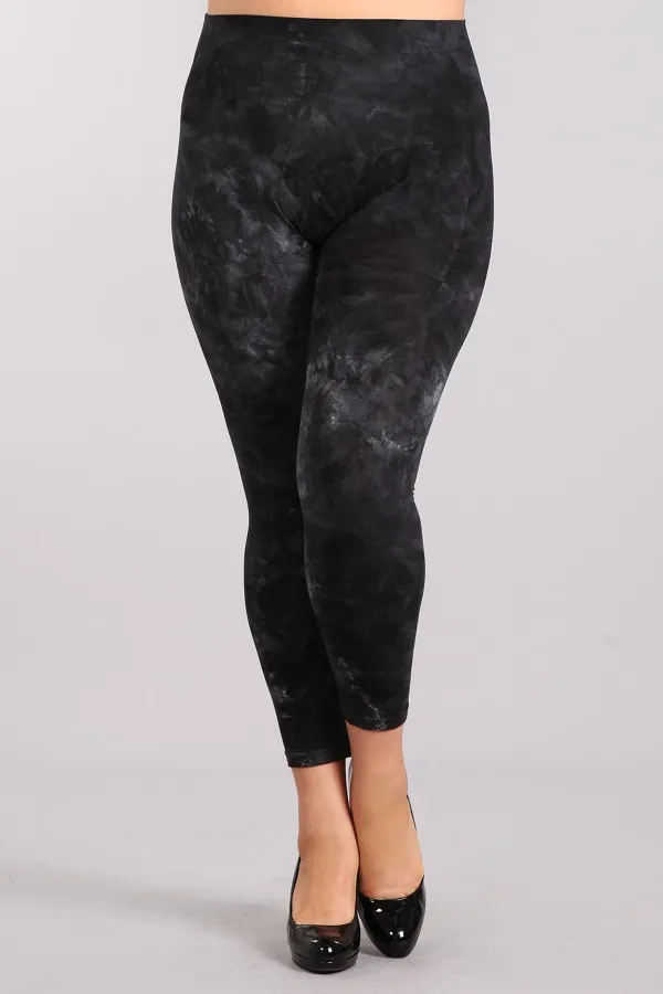 B2370XLA Plus Size Patterned Leggings