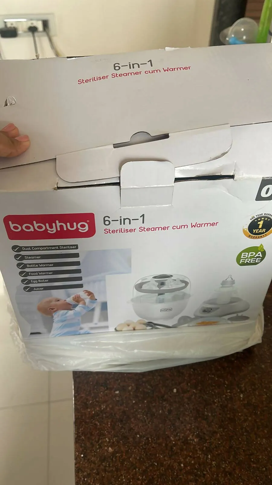 BABYHUG 6 in 1 Steam Sterilizer Cum Warmer