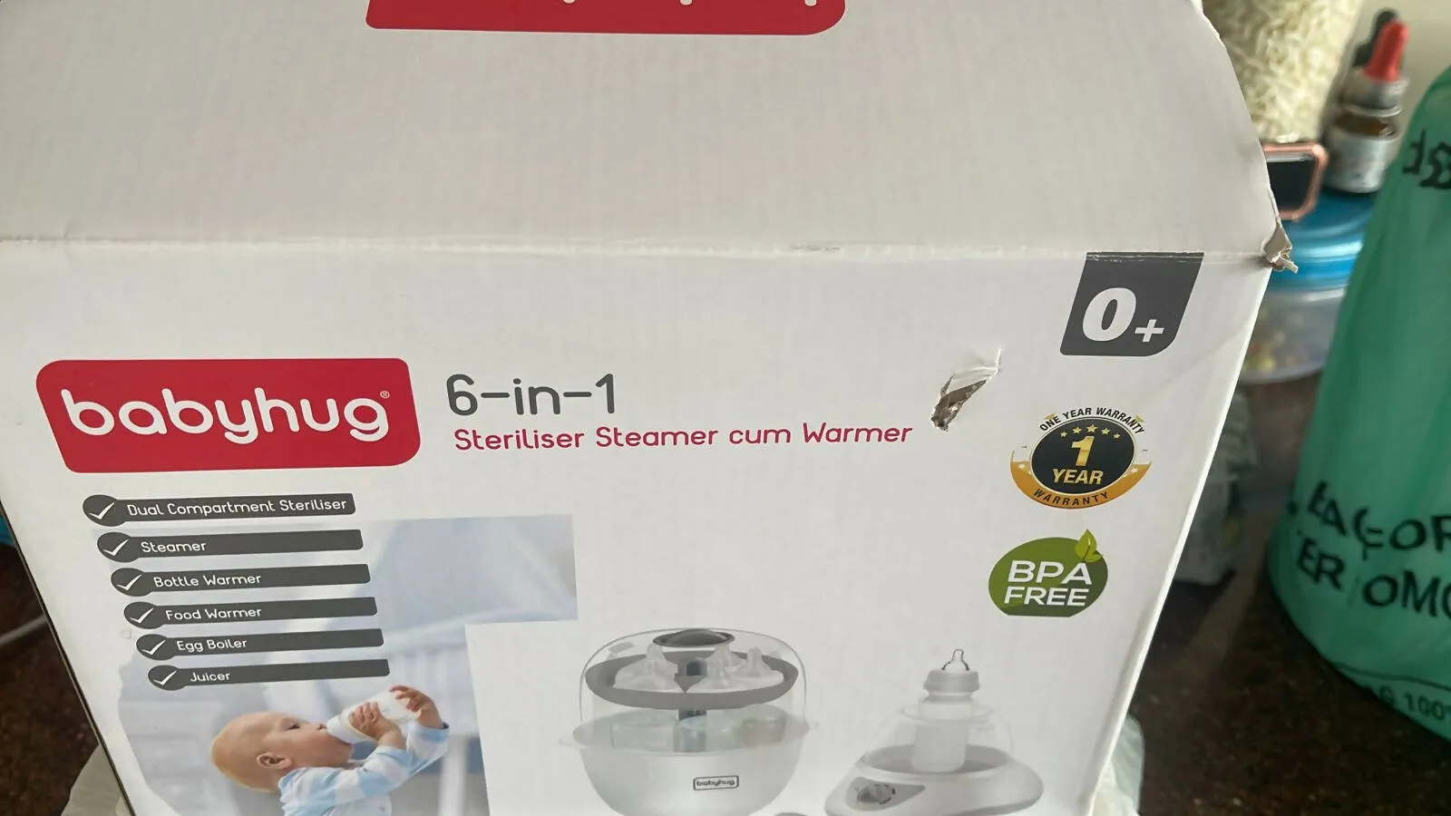 BABYHUG 6 in 1 Steam Sterilizer Cum Warmer