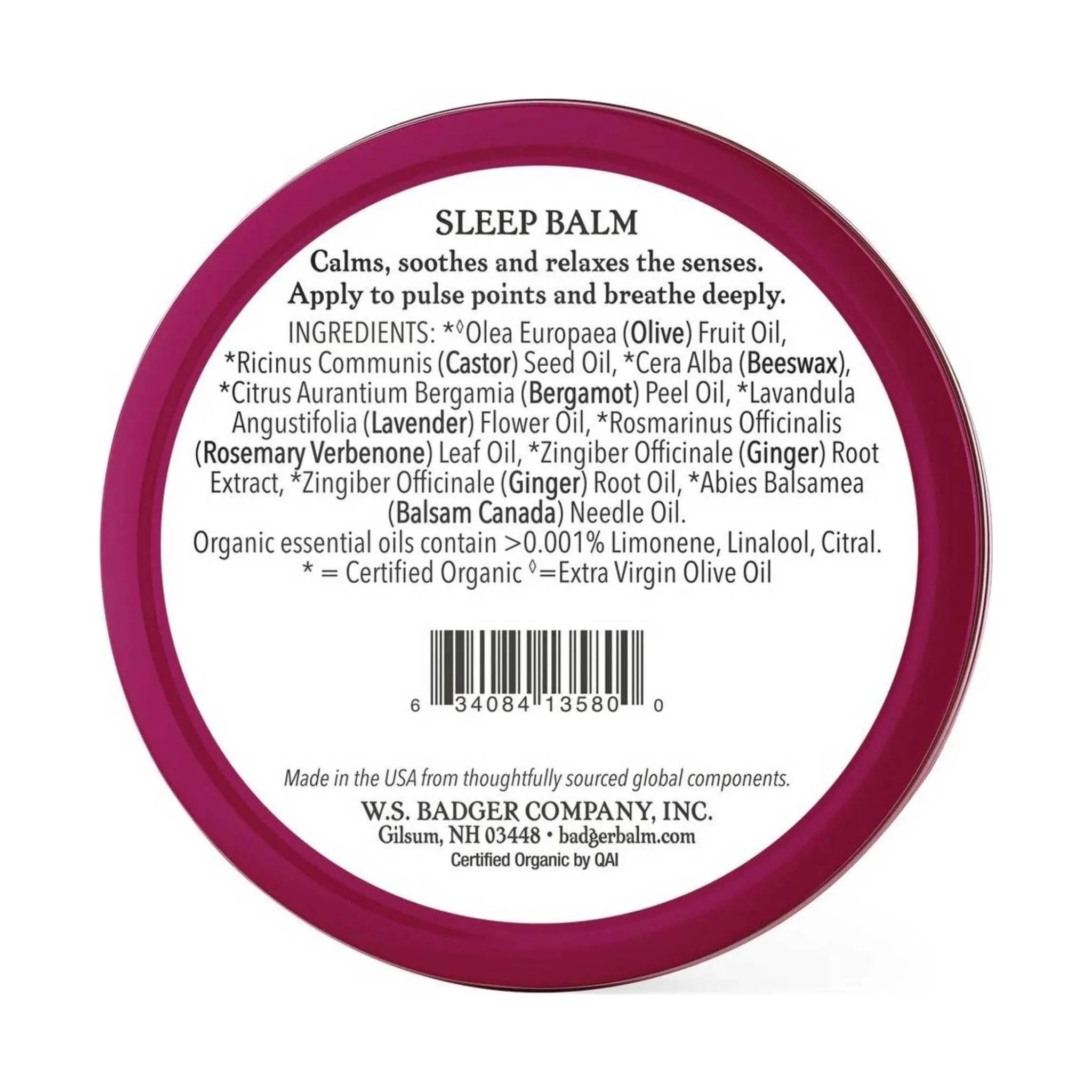 Badger Sleep Balm .75oz Tin