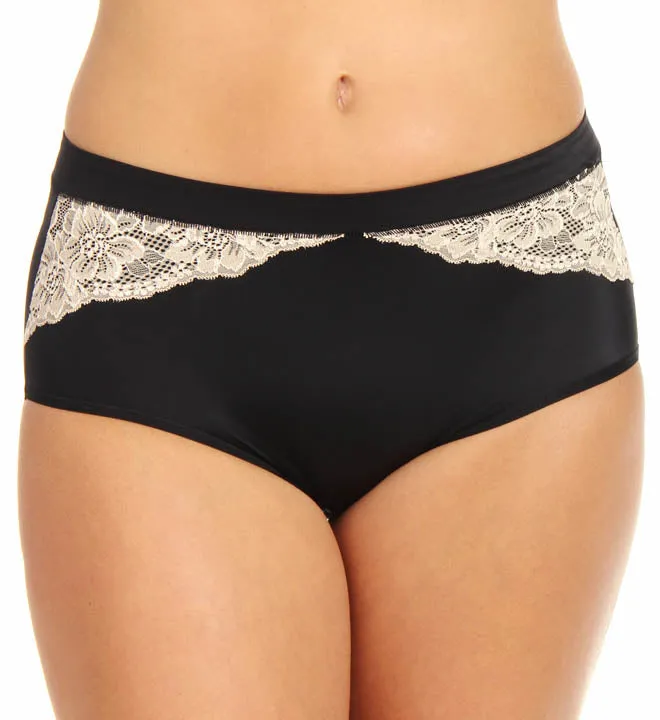 Bali Women's Comfort Indulgence Satin with Lace Modern Brief