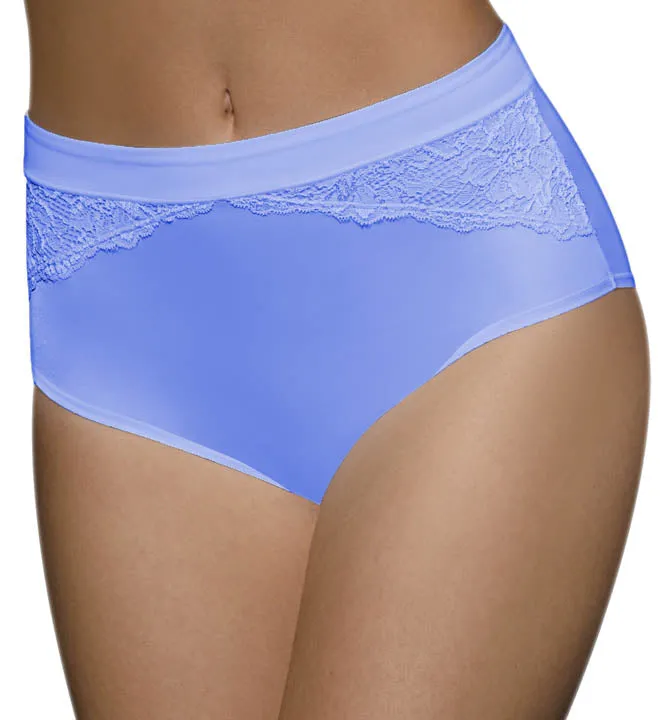 Bali Women's Comfort Indulgence Satin with Lace Modern Brief