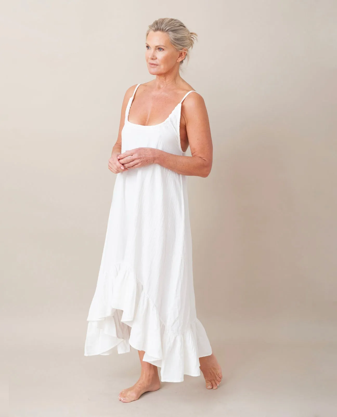 Belmira Organic Cotton Dress In Off White