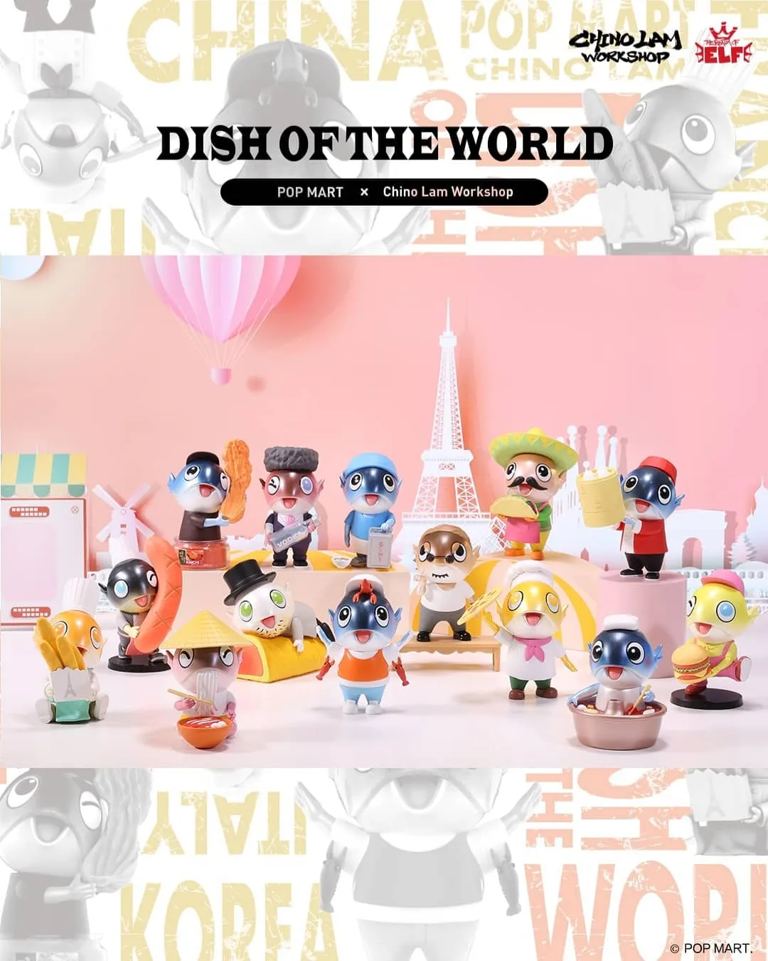 Biggie Fish Dish Of The World Blind Box Series by Chino Lam