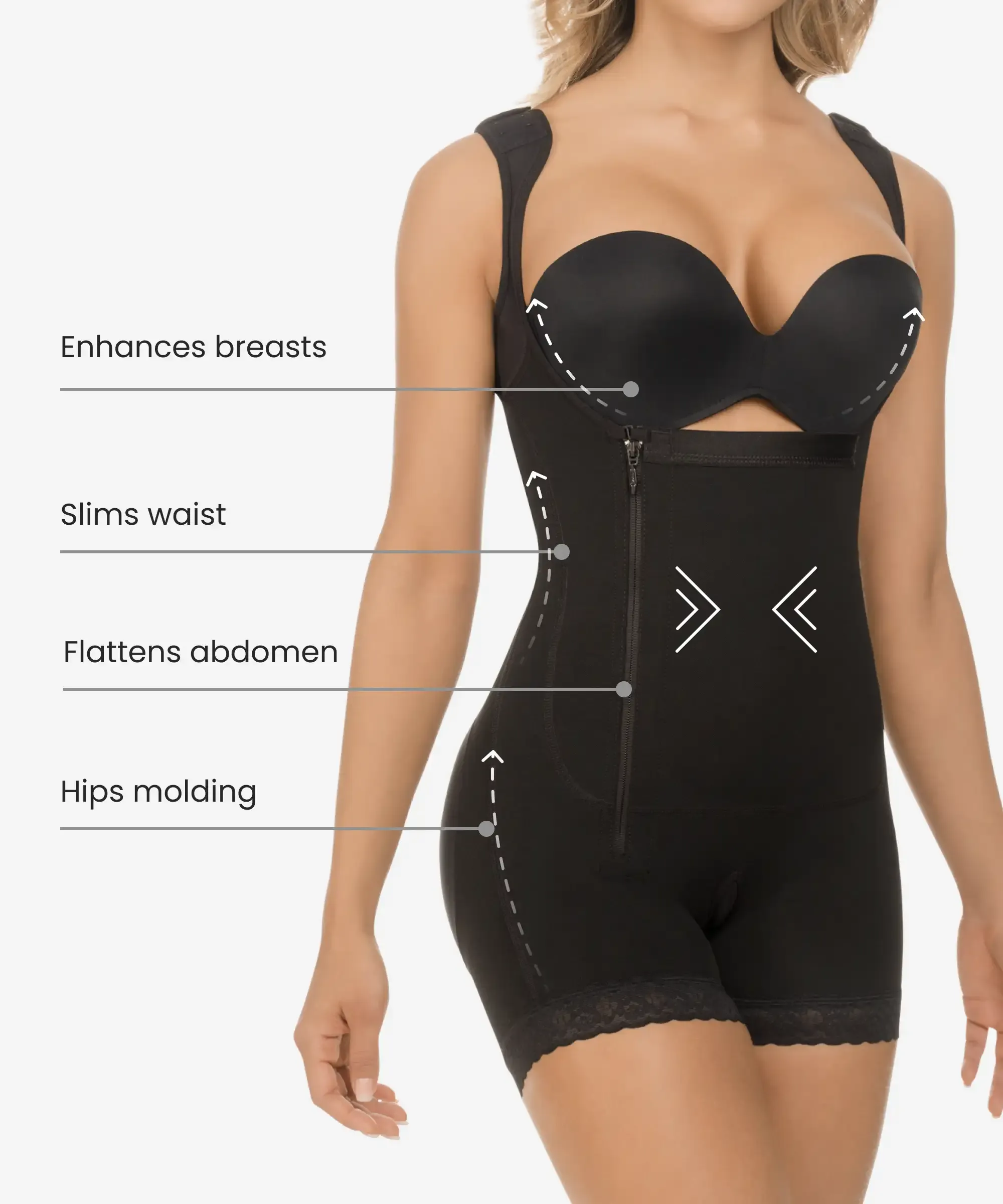 Black Body Shaper 3-Pack in style 436