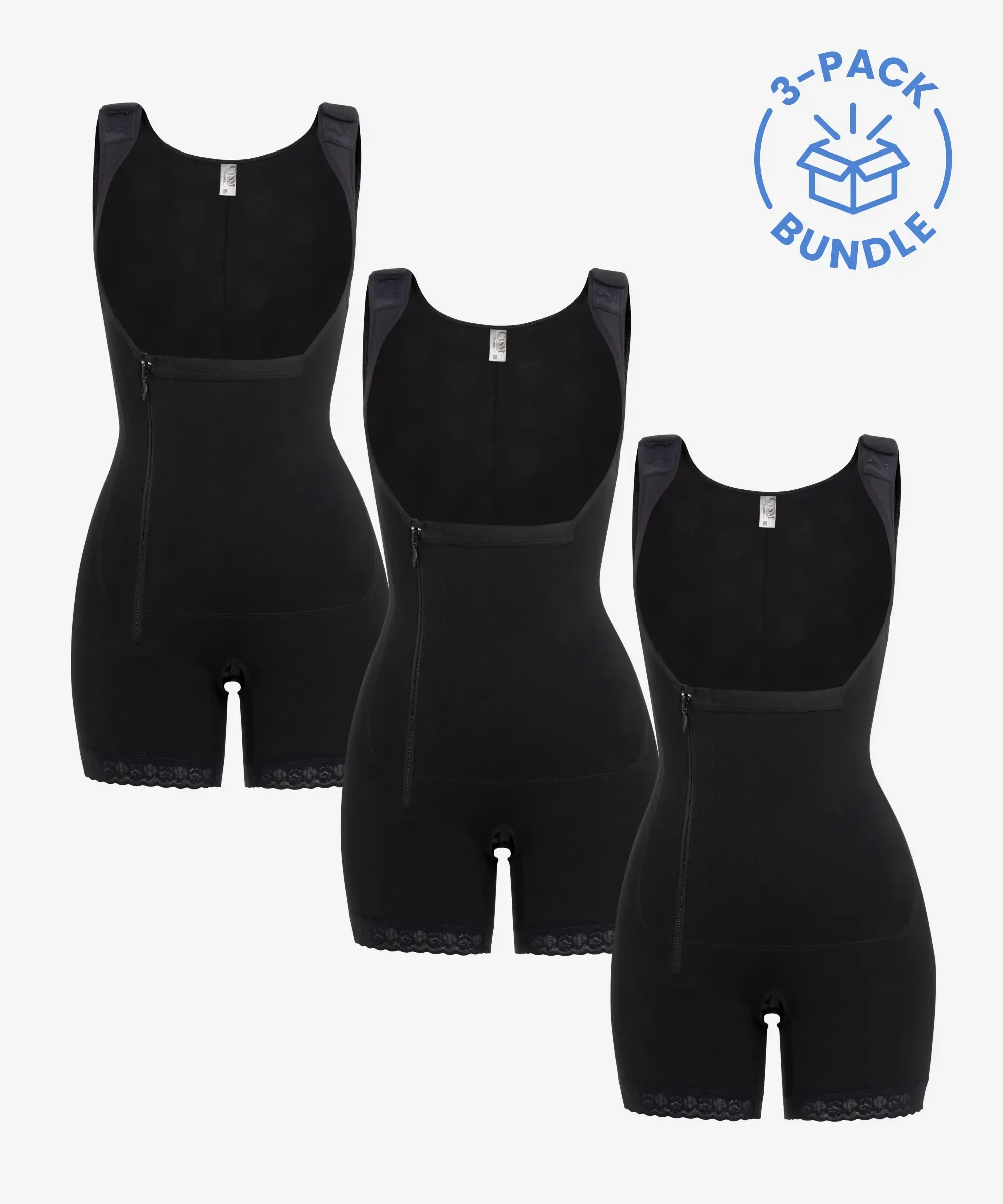 Black Body Shaper 3-Pack in style 436