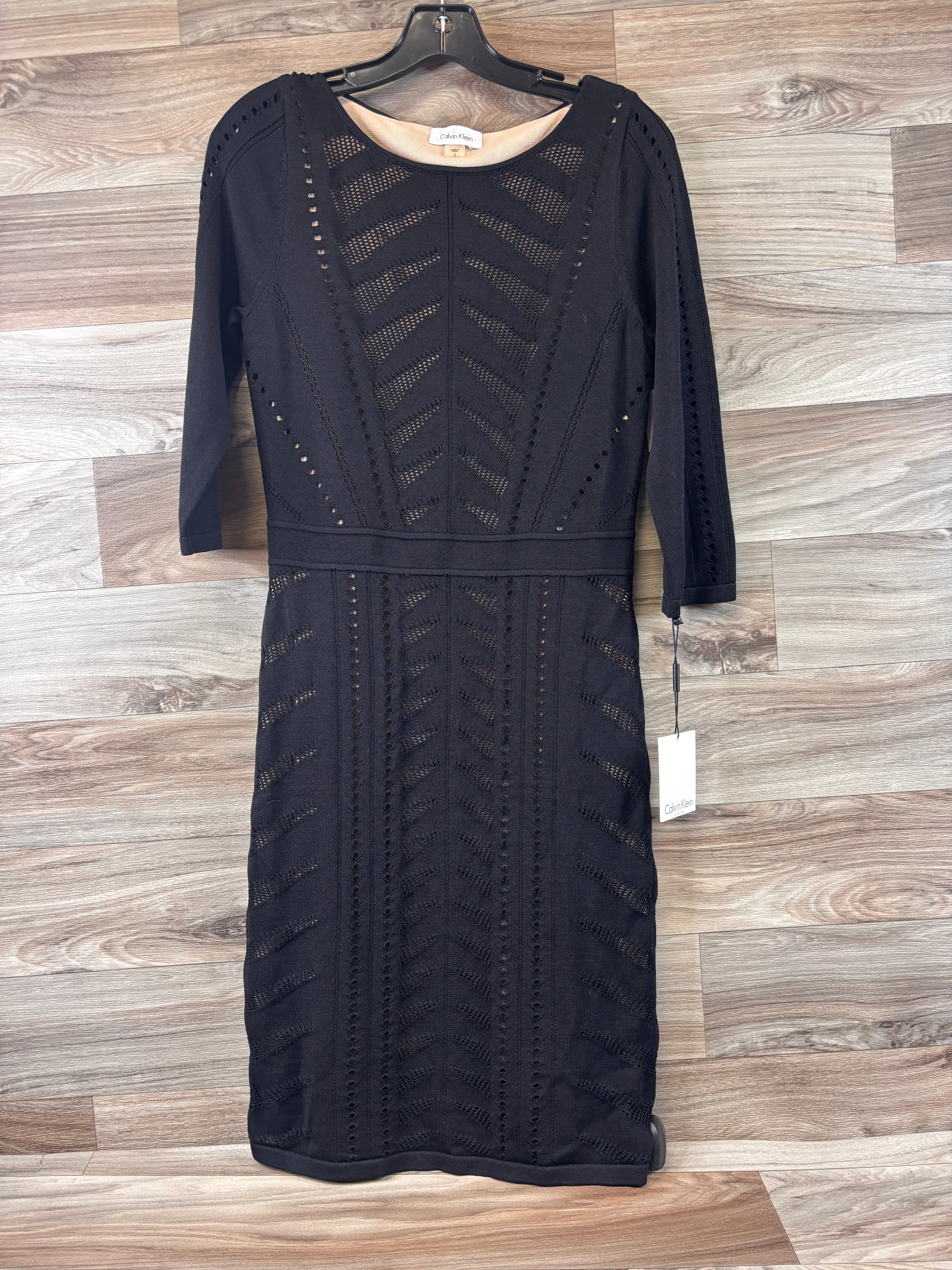 Black Dress Casual Midi Calvin Klein, Size S