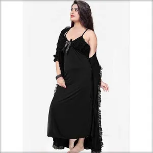 Black - FL-0044 - Flourish Nightwear