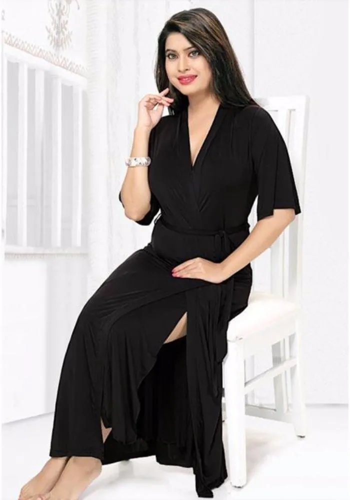 Black - FL-0045 - Flourish Nightwear