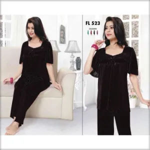 Black - FL-523 - Flourish Nightwear