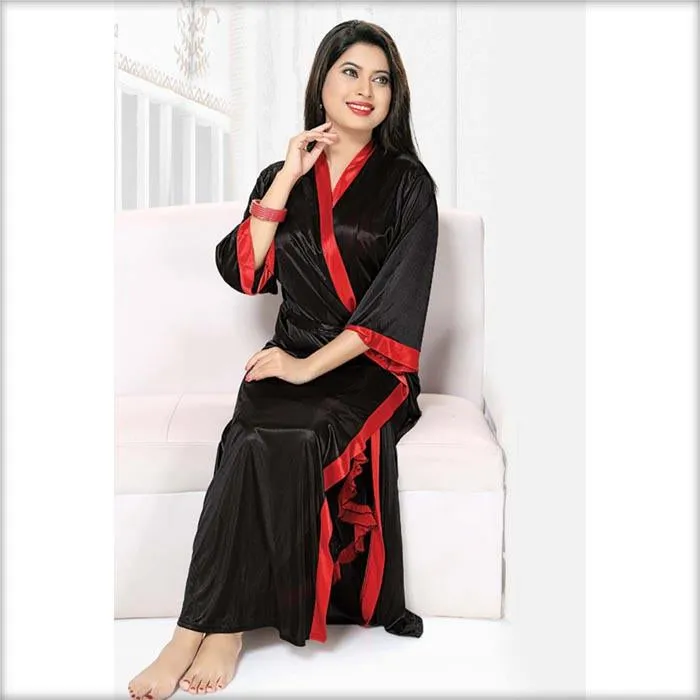 Black - FL-546 - Flourish Nightwear