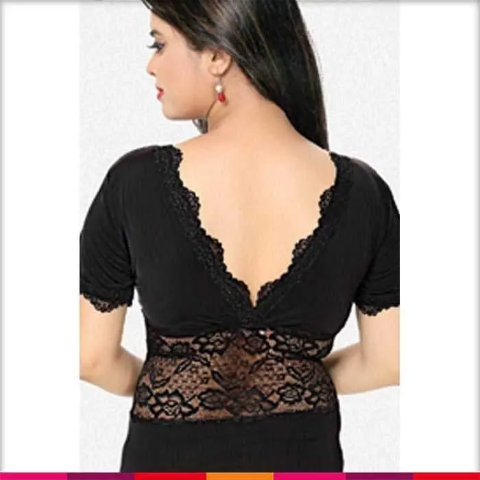 Black Nighty - FL-0042 - Flourish Nightywear