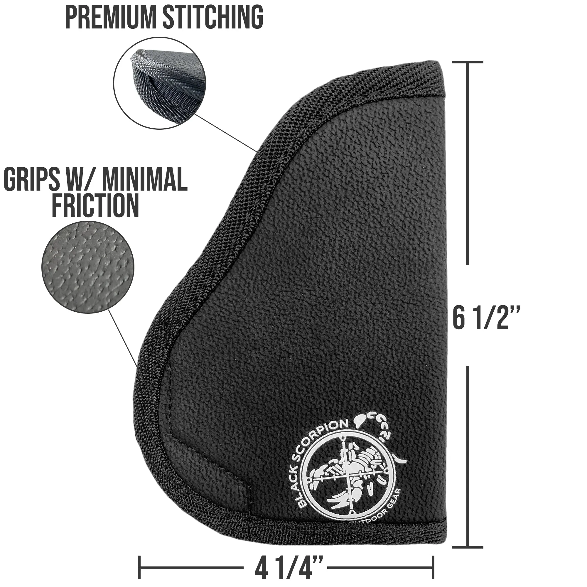 Body Grip Holster Small 9mm w/o Light/Laser Up to 3.3''