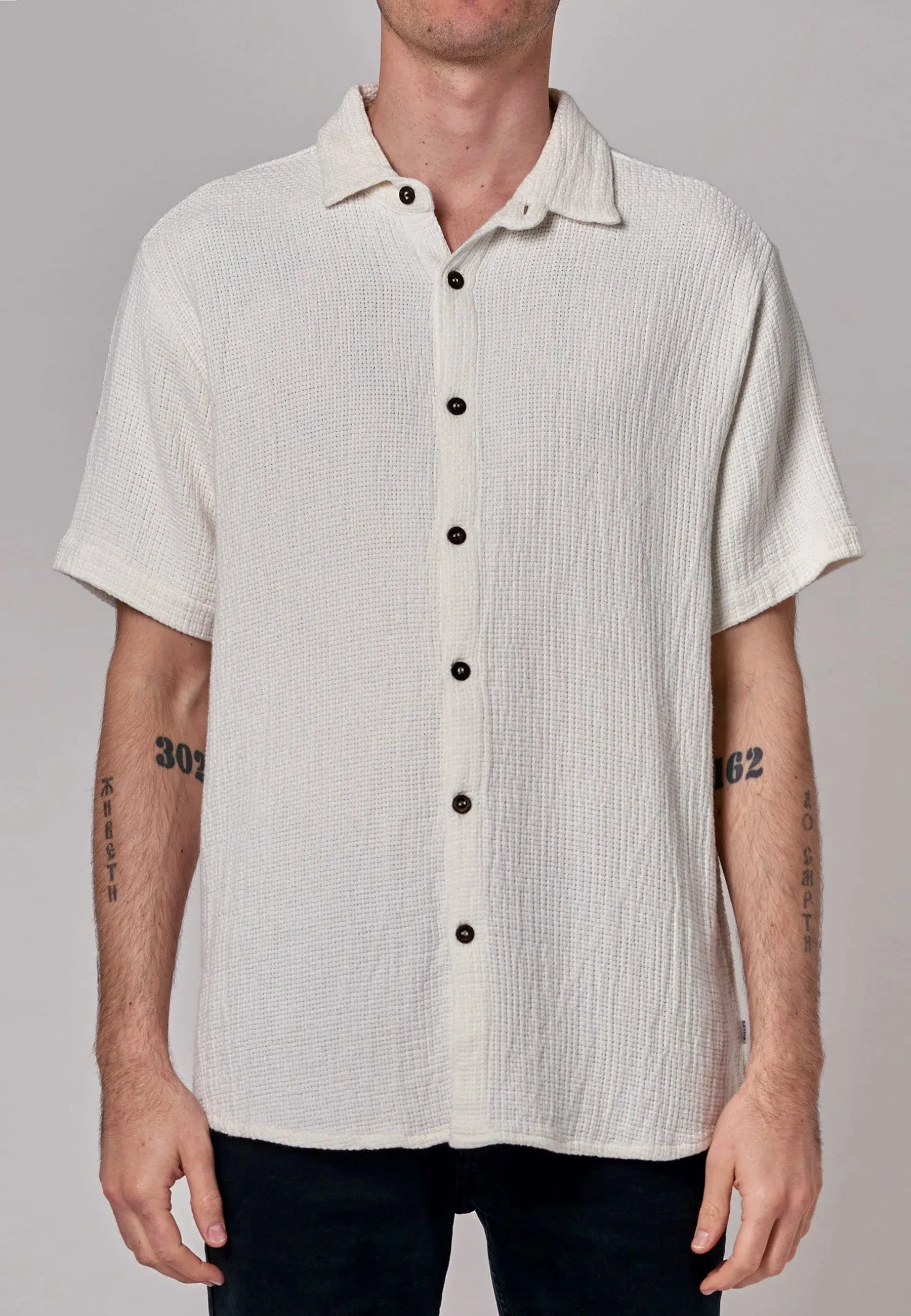 Bon Weave Shirt - Bone