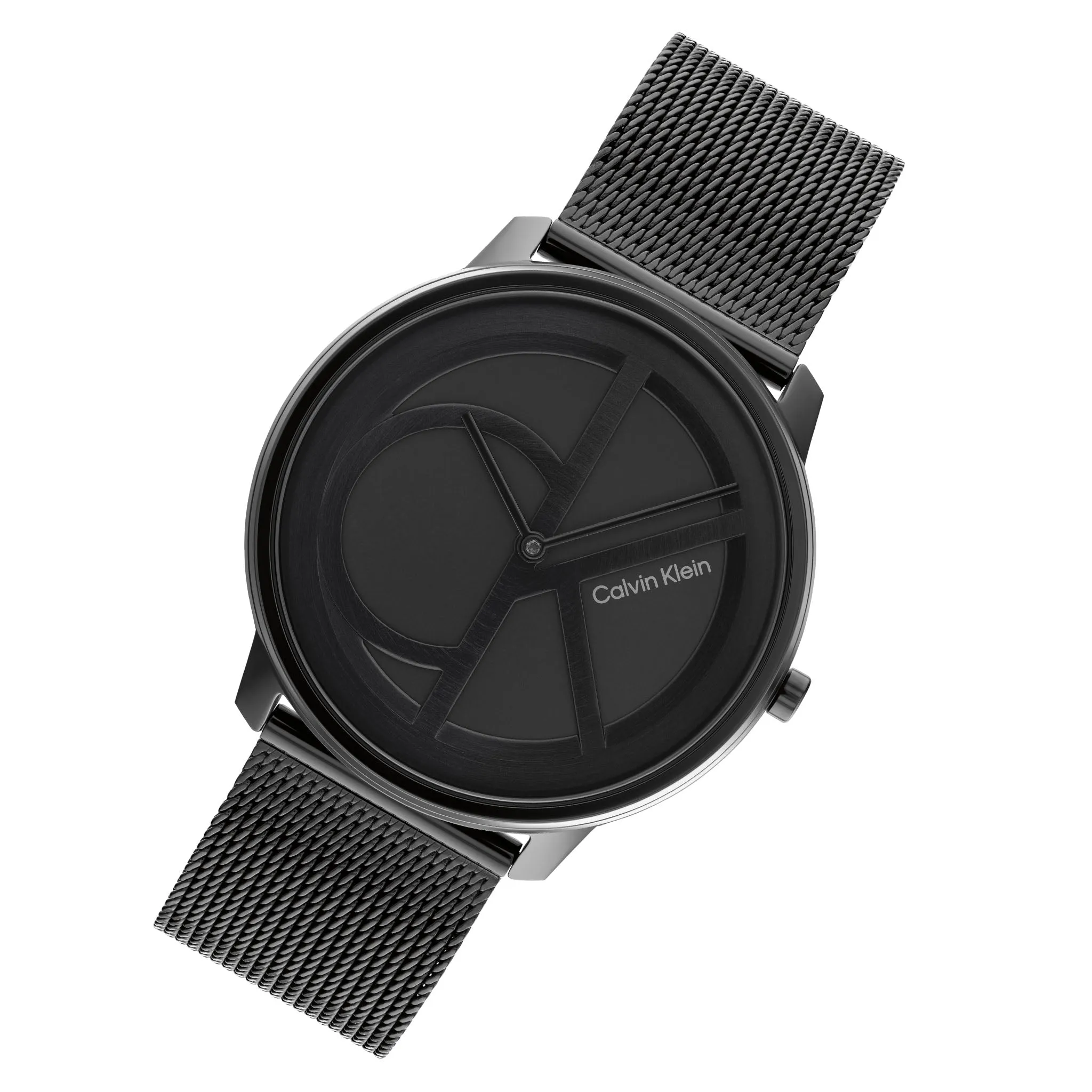 Calvin Klein Iconic Black Mesh Unisex Watch - 25200028