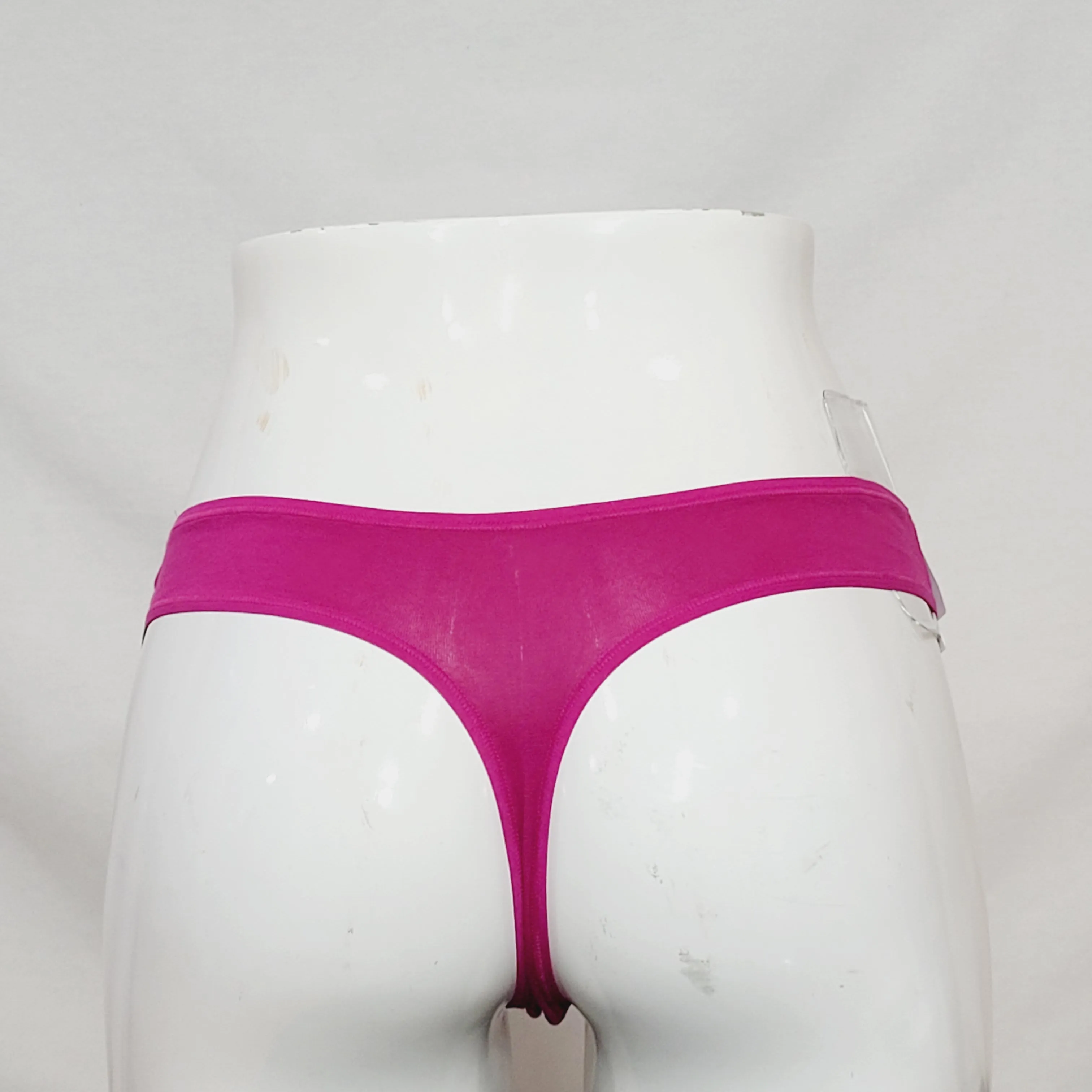 Calvin Klein QD3643 Cotton Form Thong MEDIUM Raspberry Pink NWT