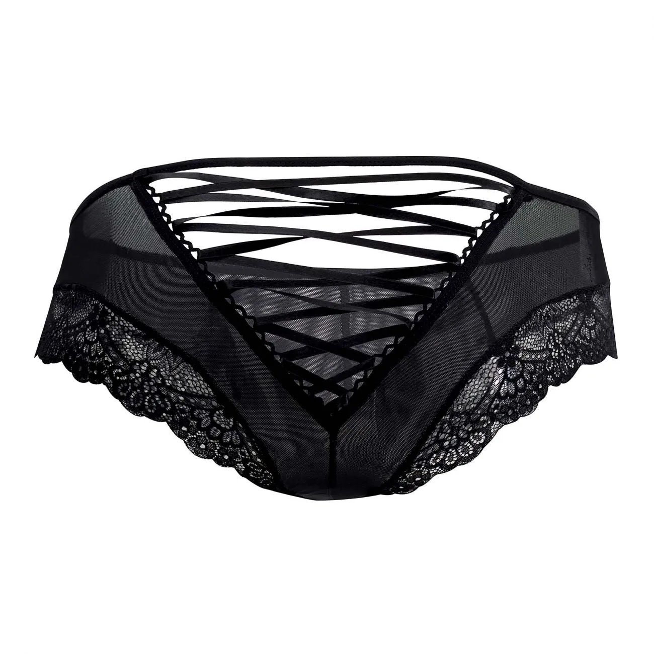 CandyMan 99462X Lace Briefs Color Black