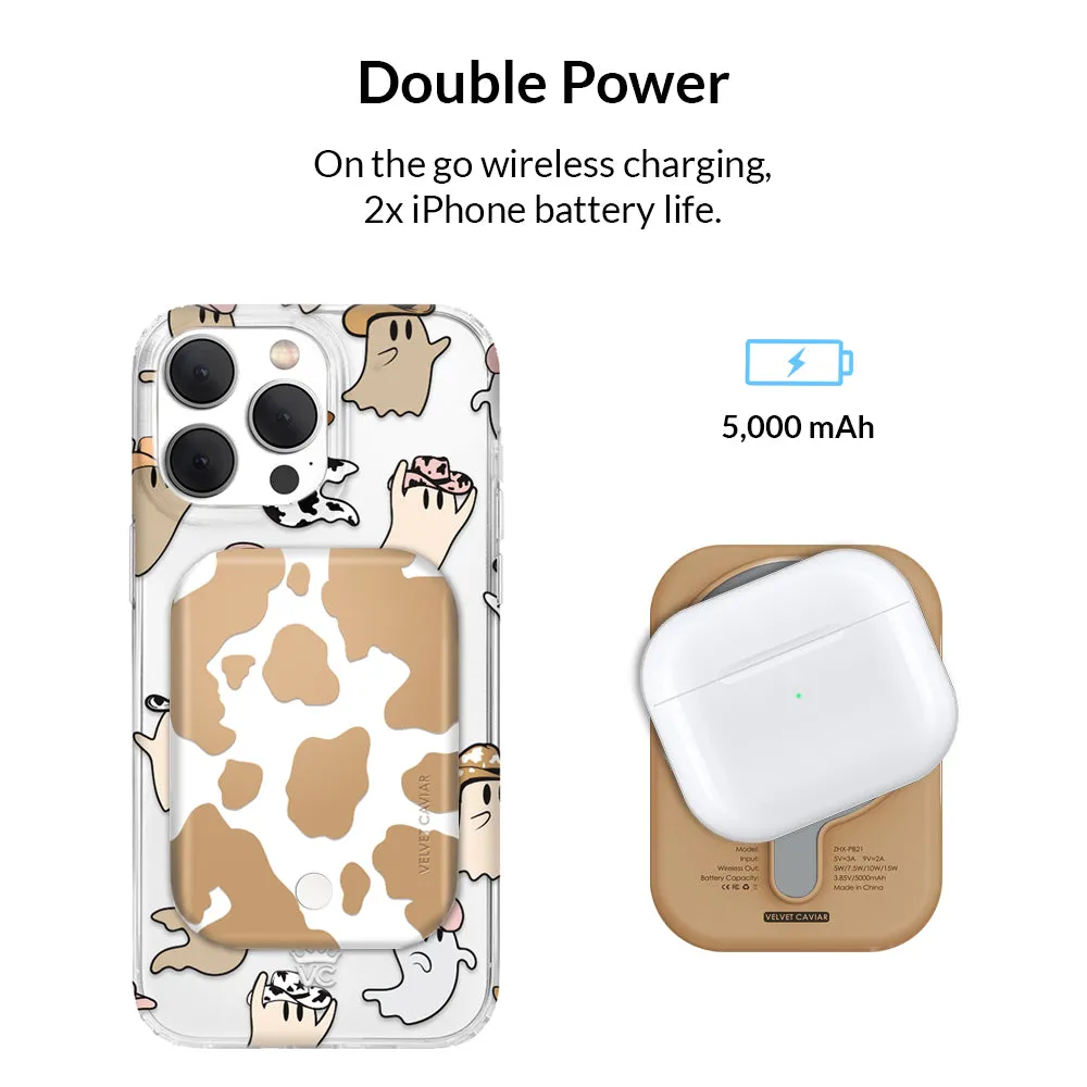 Caramel Cow MagSafe Battery Power Pack