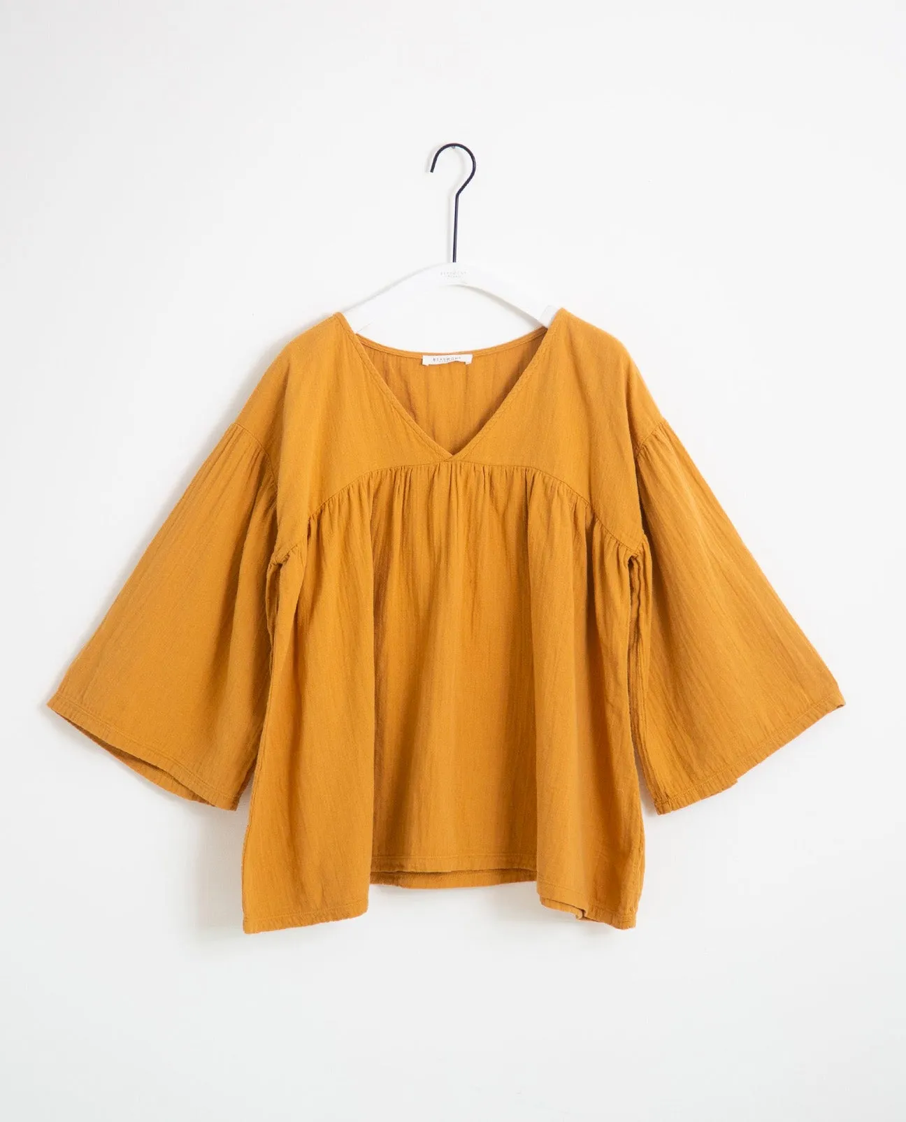 Carlotte Organic Cotton Top In Sun