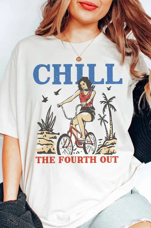 CHILL THE FOURTH OUT GRAPHIC TEE