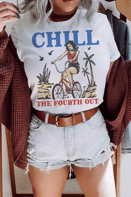 CHILL THE FOURTH OUT GRAPHIC TEE