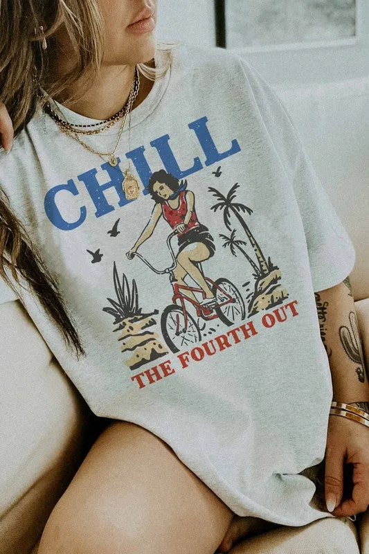 CHILL THE FOURTH OUT GRAPHIC TEE