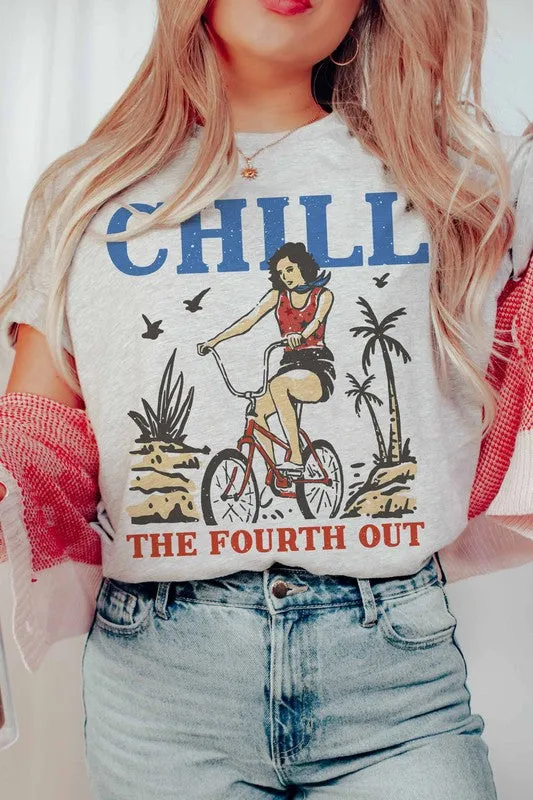 CHILL THE FOURTH OUT GRAPHIC TEE