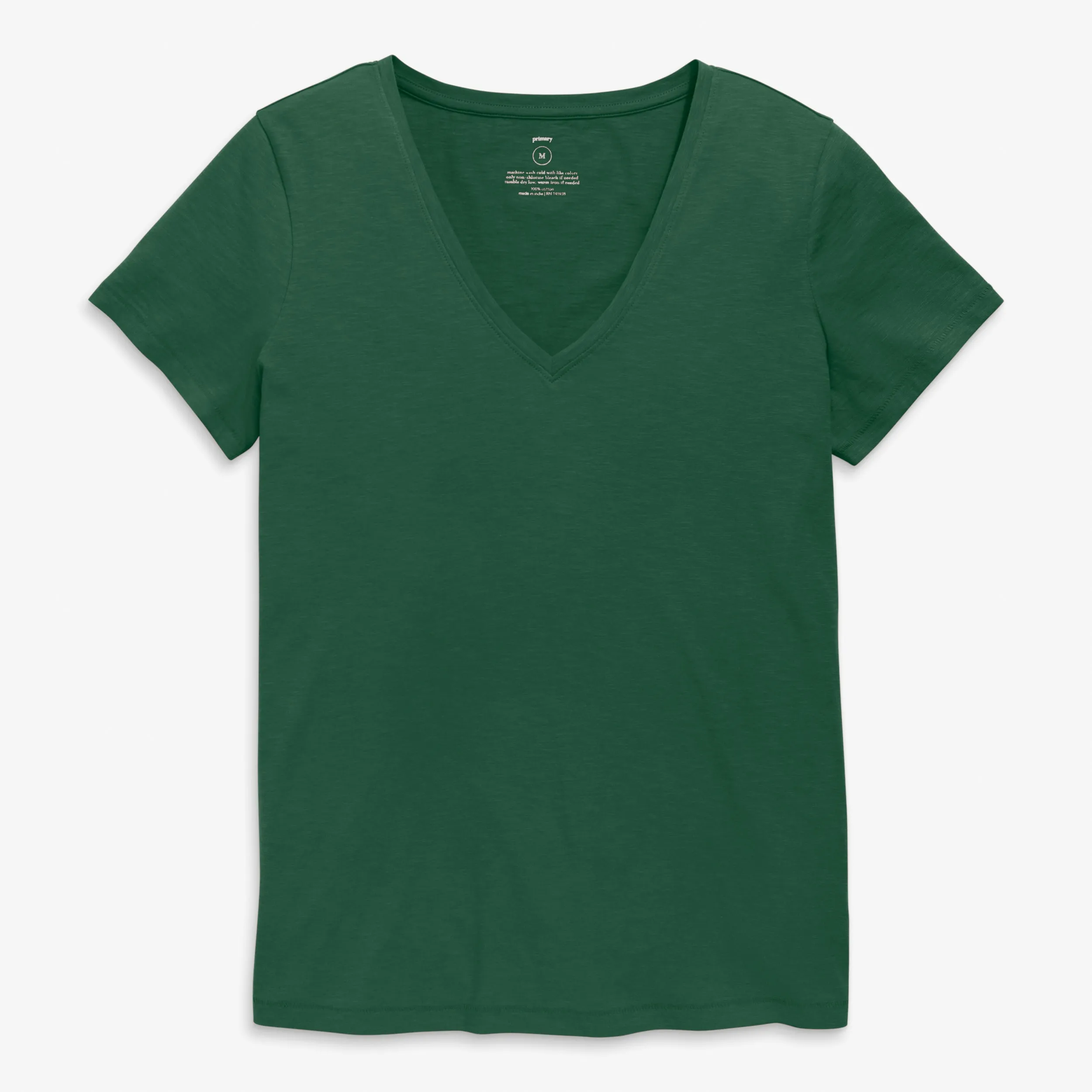 Clearance Fit 1 grown-ups slub v-neck tee in seasonal colors