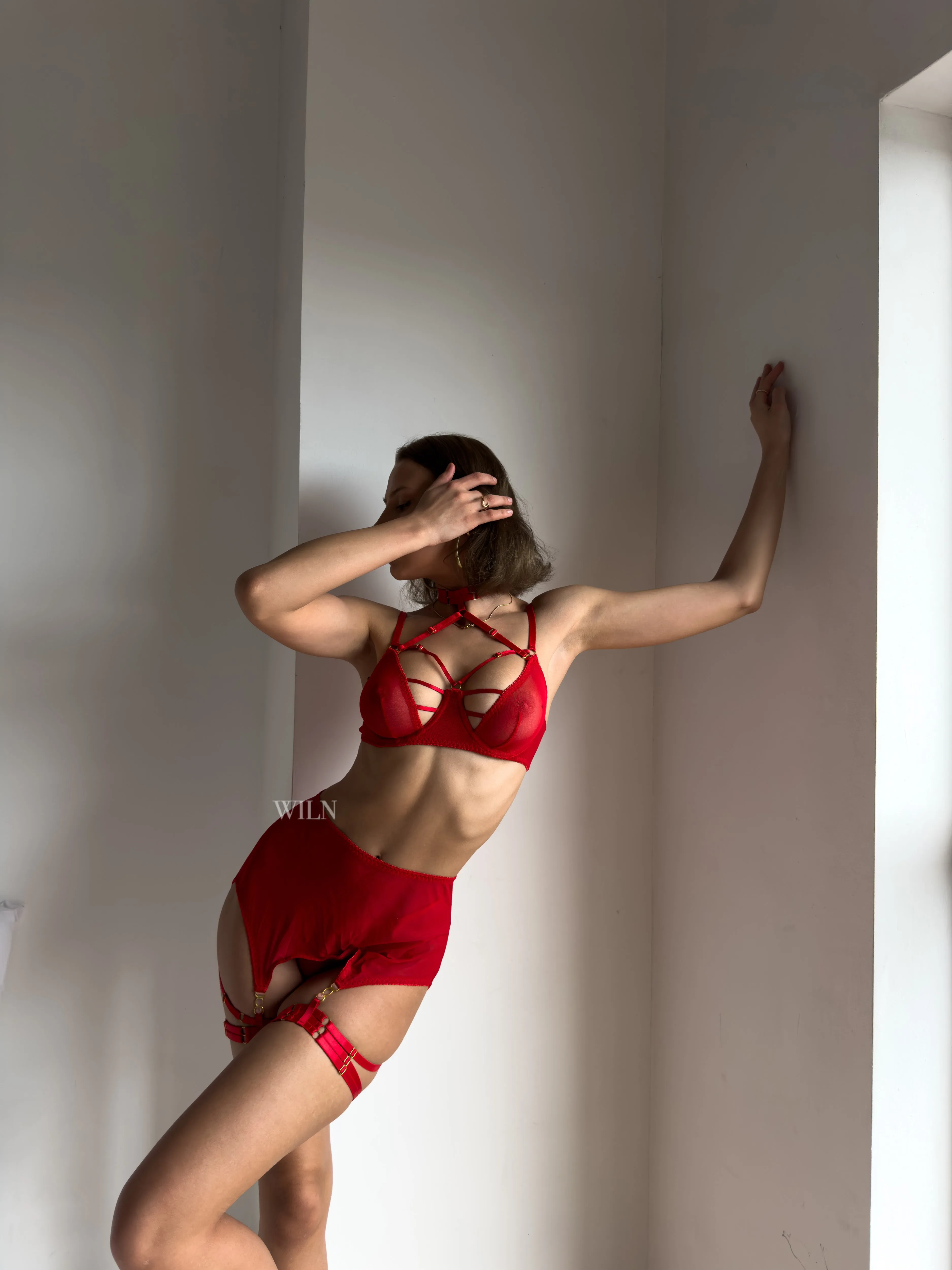 CLIMAX 4 Piece Lingerie Set - Red