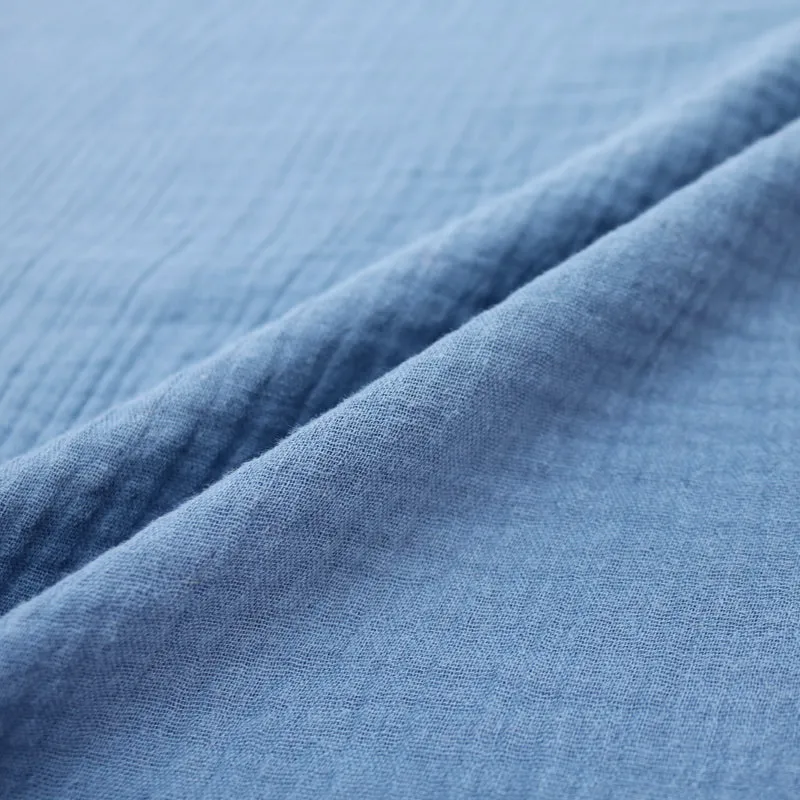 Cotton Double Gauze  - Sea Blue