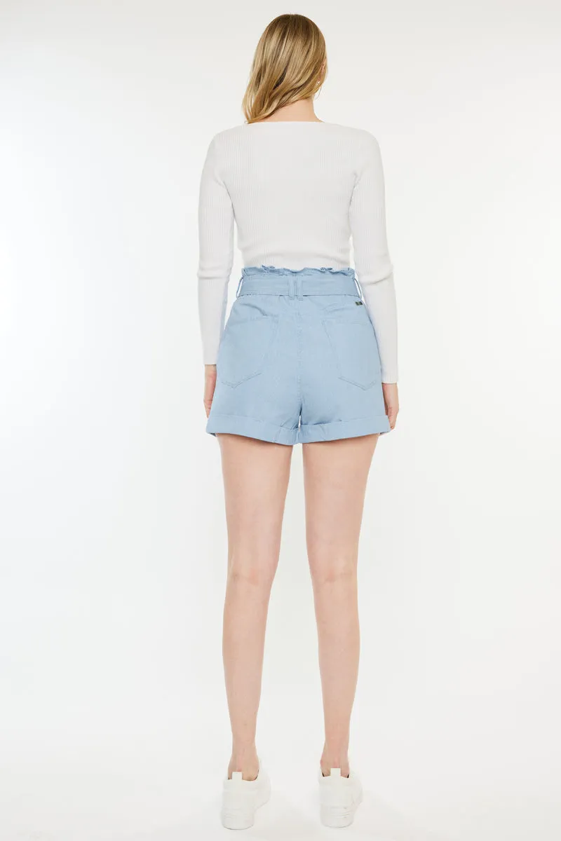 Dove Ultra High Rise Paperbag Shorts