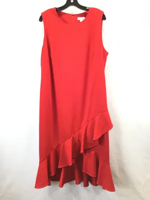 Dress Work By Calvin Klein In Red, Size: 2x